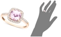 Macy's Pink Amethyst (1-1/3 ct. t.w.) and Diamond (1/5 ct. t.w.) Ring in 10k Rose Gold